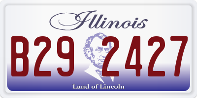 IL license plate B292427