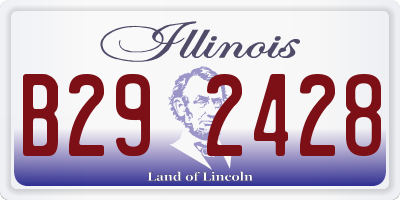 IL license plate B292428