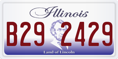 IL license plate B292429