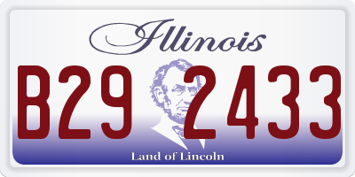 IL license plate B292433