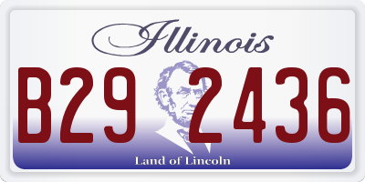 IL license plate B292436