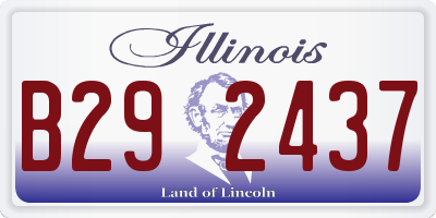 IL license plate B292437