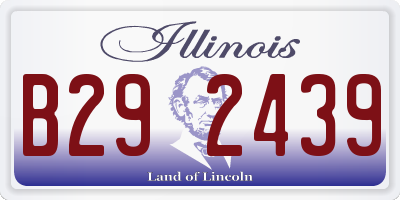 IL license plate B292439