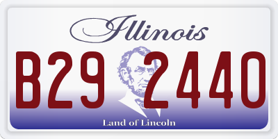 IL license plate B292440