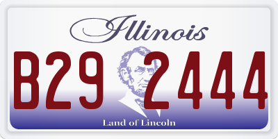 IL license plate B292444
