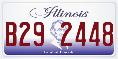 IL license plate B292448