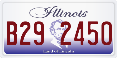 IL license plate B292450