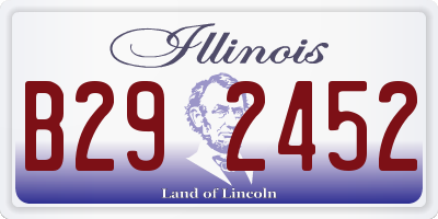 IL license plate B292452