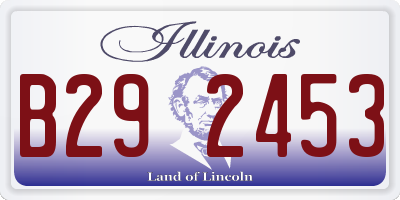 IL license plate B292453