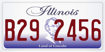 IL license plate B292456