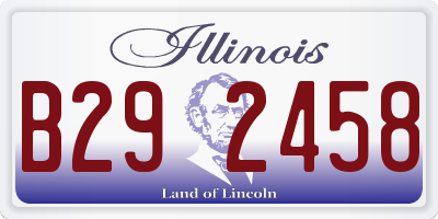 IL license plate B292458
