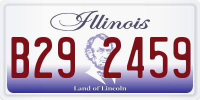 IL license plate B292459