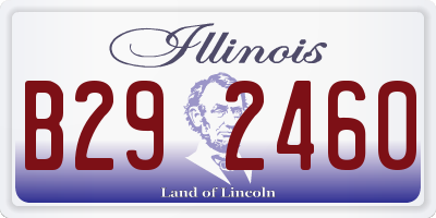 IL license plate B292460