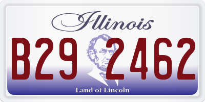 IL license plate B292462