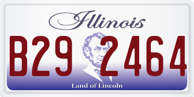 IL license plate B292464
