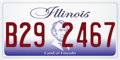 IL license plate B292467