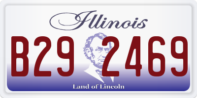 IL license plate B292469