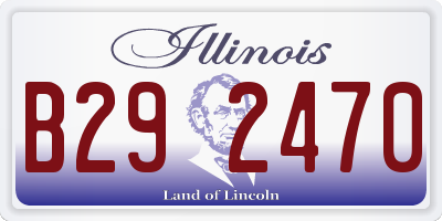 IL license plate B292470
