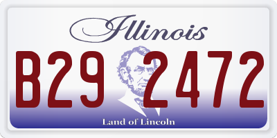 IL license plate B292472