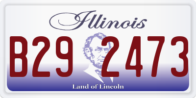 IL license plate B292473
