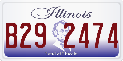 IL license plate B292474