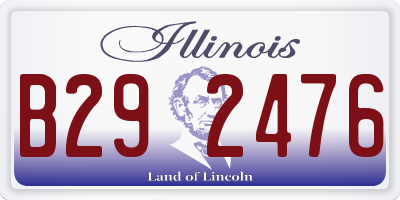 IL license plate B292476