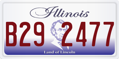 IL license plate B292477