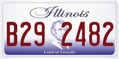 IL license plate B292482