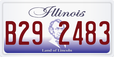 IL license plate B292483