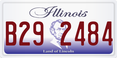 IL license plate B292484