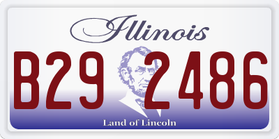 IL license plate B292486