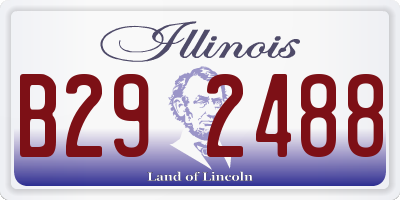 IL license plate B292488