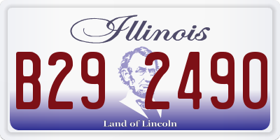 IL license plate B292490
