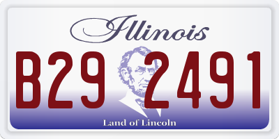 IL license plate B292491