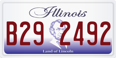 IL license plate B292492