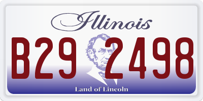 IL license plate B292498