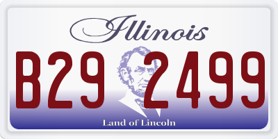 IL license plate B292499