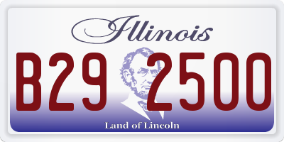 IL license plate B292500