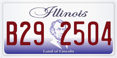 IL license plate B292504