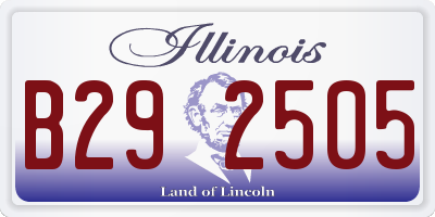 IL license plate B292505