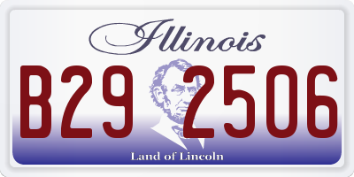 IL license plate B292506