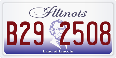 IL license plate B292508
