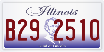 IL license plate B292510