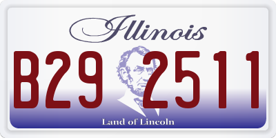 IL license plate B292511