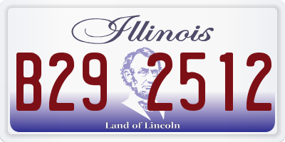 IL license plate B292512