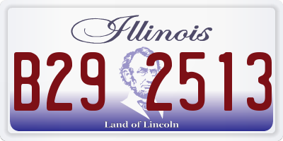 IL license plate B292513