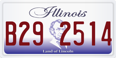 IL license plate B292514