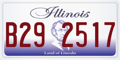 IL license plate B292517