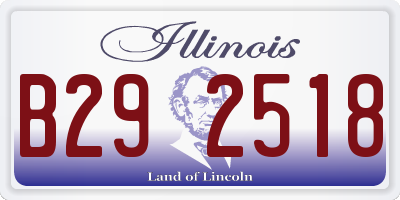 IL license plate B292518