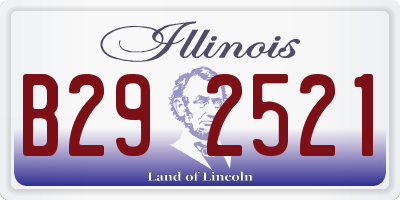 IL license plate B292521